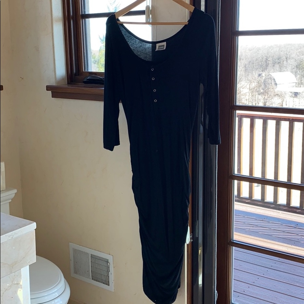 Nom black and stretchy dress